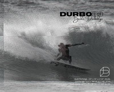 Mt woodgee surfboards DURBO33